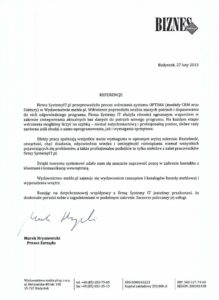 Referencje Biznes Meble dla SystemyIT.pl