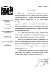 Referencje Kram Sp. z o.o. dla SystemyIT.pl